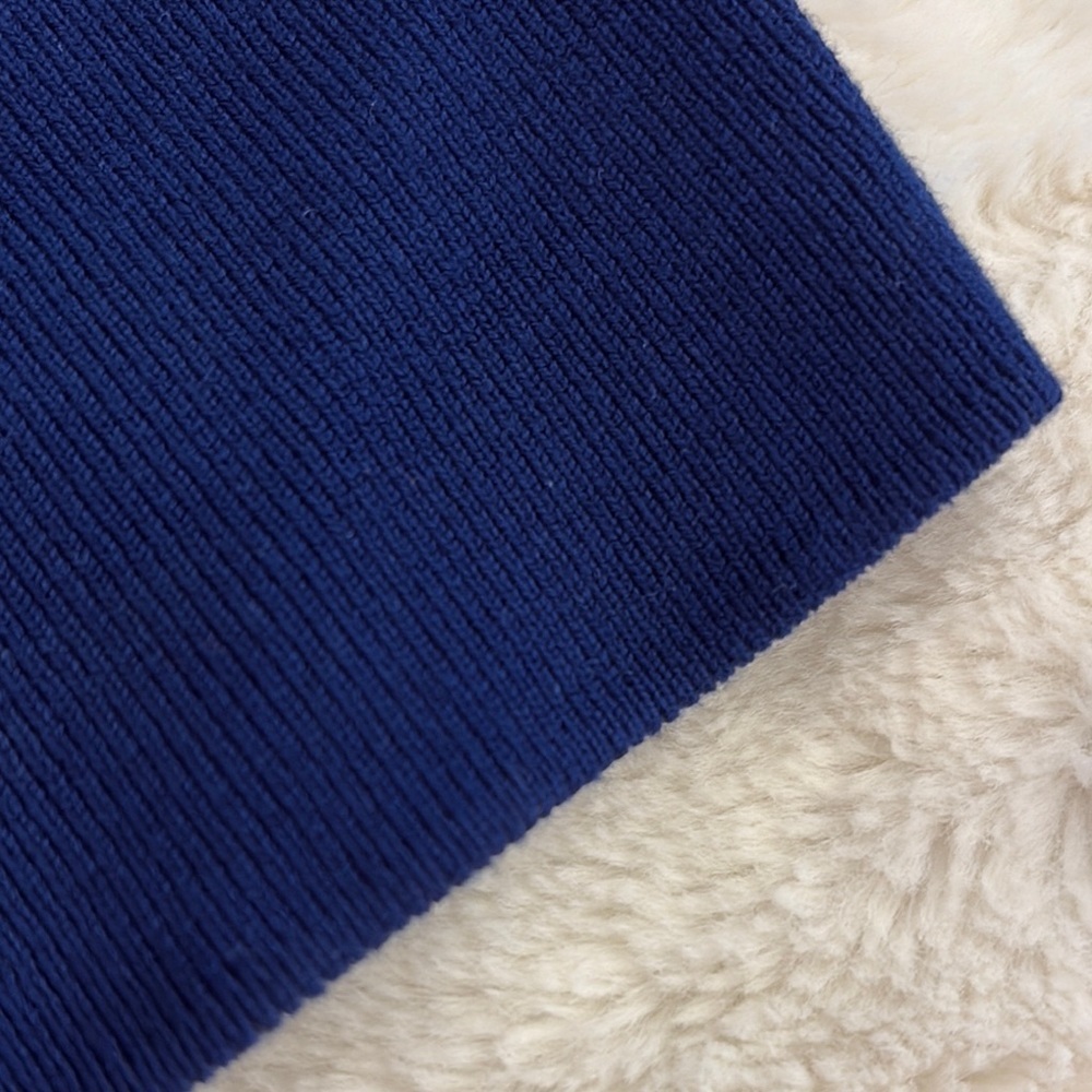 Zara deep Blue Long Sleeve Crop Top - Picture 4 of 8